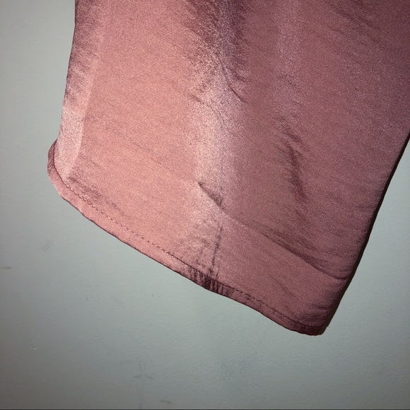 Wine Coloured Maxi Silky Dress - Picture 4 of 4